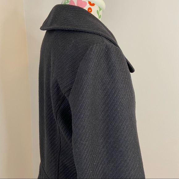 Kensie Black Pea Coat - Picture 5 of 8